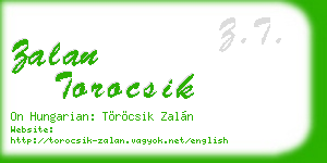 zalan torocsik business card