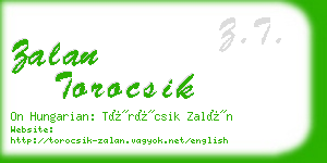 zalan torocsik business card